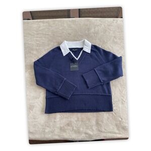 Marled women's cardigan evening‎ blue/egret style number: 01496-TJMS, size: S
